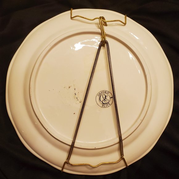 LOT 4 Decorative Plates Oxford Elite Wild Flower Meadow / Butterfly / Dragonfly - Picture 3 of 4